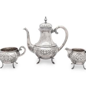 A Norwegian Silver Three-Piece Tea Service
First
