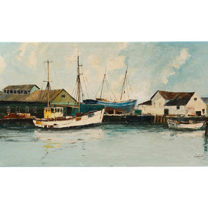 Bernard Laarhoven (Dutch, b. 1912)
Boats