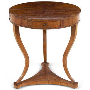 A Biedermeier Star Inlaid Fruitwood 35255f