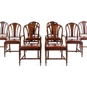 A Set of Eight Late Regency Mahogany 352578