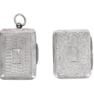 Two George IV Silver Vinaigrettes Birmingham  352587