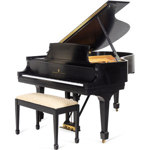 A Steinway & Sons Black Lacquered