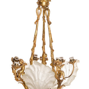 A Louis XV Style Gilt Bronze and