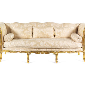 A Louis XV Style Giltwood Sofa Late 3525d5