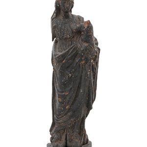 A Continental Carved Wood Figural 35263e