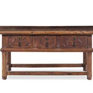 A Spanish Baroque Carved Walnut 352644