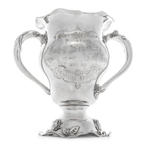 An American Silver Golf Trophy of Pittsburgh