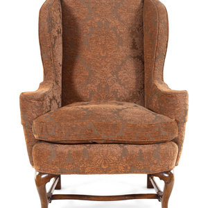 A Queen Anne Walnut Wing Chair England  3526a6