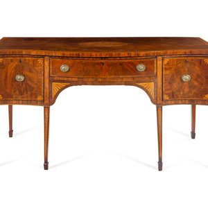 A George III Satinwood Inlaid Figured