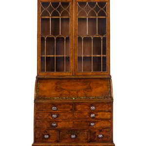 A George III Walnut Veneered and