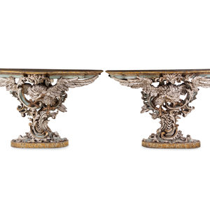 A Pair of George III Style Painted 3526d1