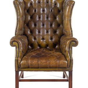 An English Leather Upholstered 3526ec