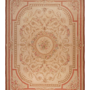 An Aubusson Style Wool Rug 9 feet 35272c