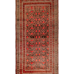 A Khotan Wool Rug
Circa 1900
12