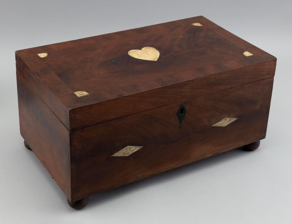 WHALEBONE INLAID DOCUMENT BOX 19TH 3527af