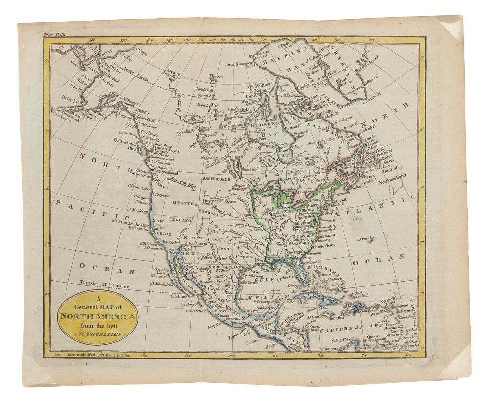 "A GENERAL MAP OF NORTH AMERICA