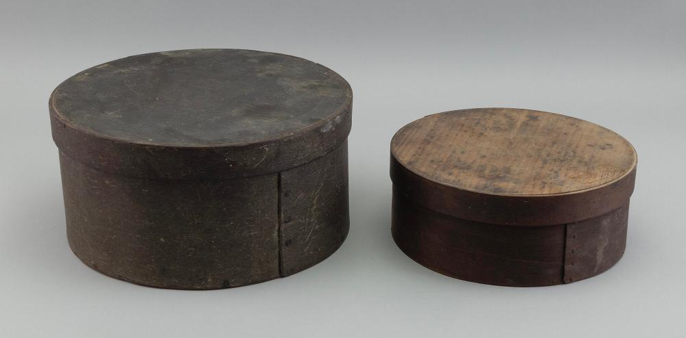 TWO PANTRY BOXES 19TH CENTURY 5"