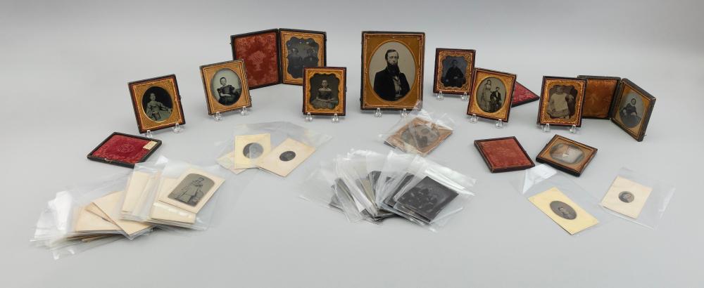 COLLECTION OF AMBROTYPES AND TINTYPES 35280c