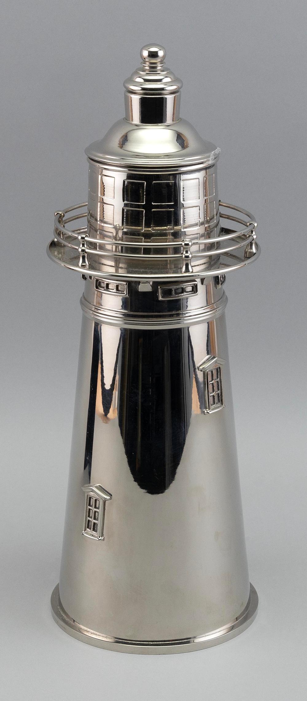 SILVER PLATED LIGHTHOUSE COCKTAIL 35280d