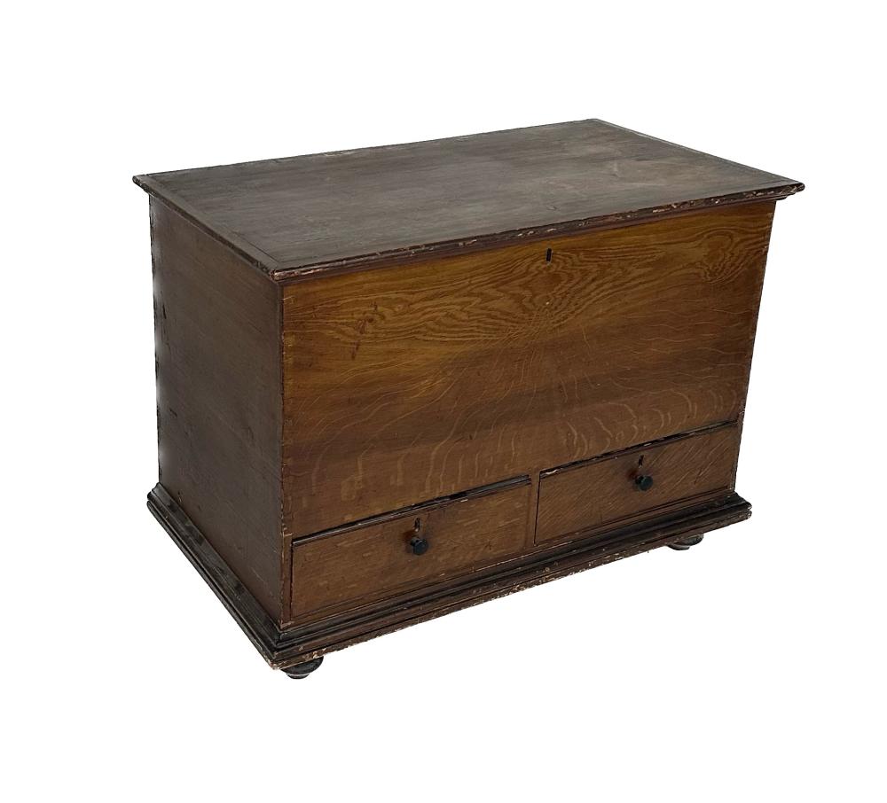 GRAIN PAINTED BLANKET CHEST MID  35282f