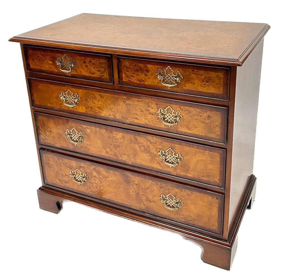 CHIPPENDALE STYLE FIVE DRAWER CHEST 35282c