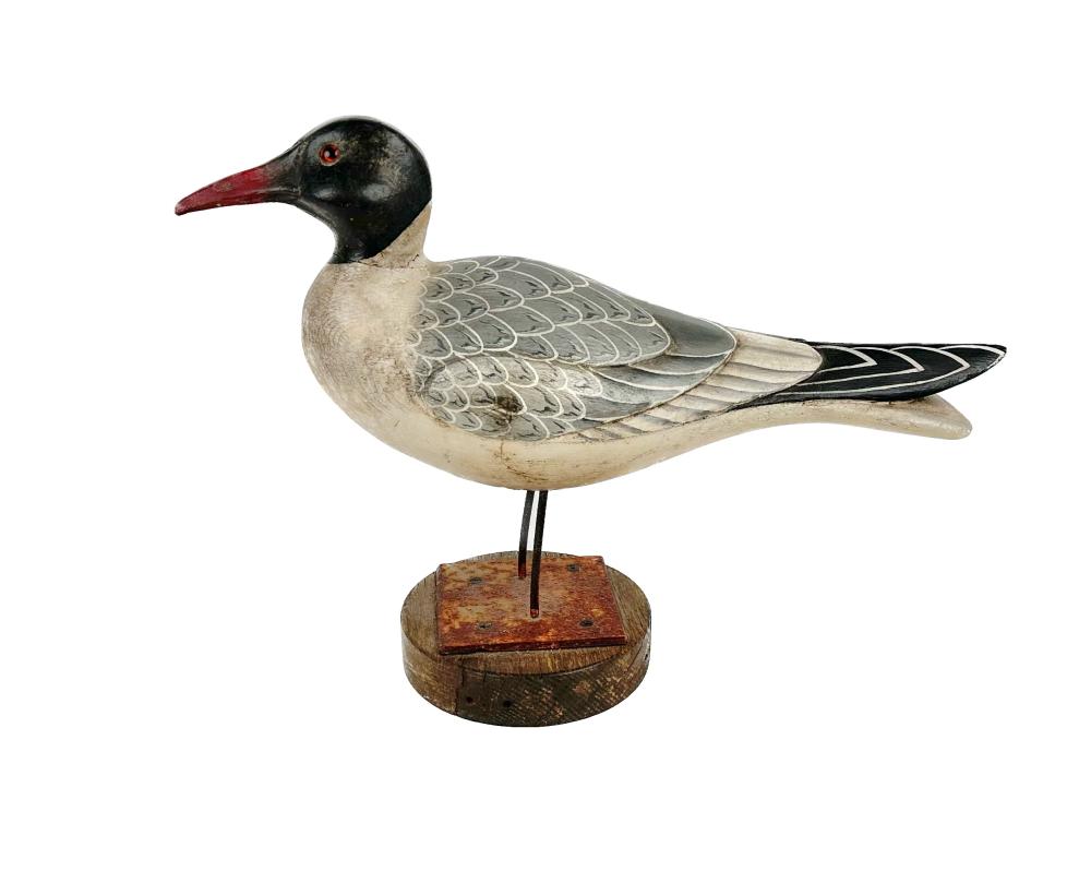 THOMAS LANGAN LAUGHING GULL CARVING 35284e