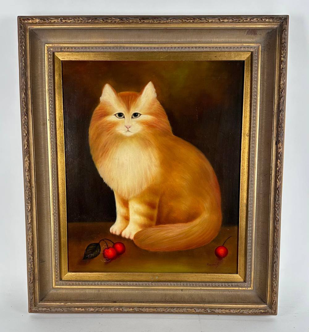 PRINT ON CANVAS OF A LARGE CAT CONTEMPORARY