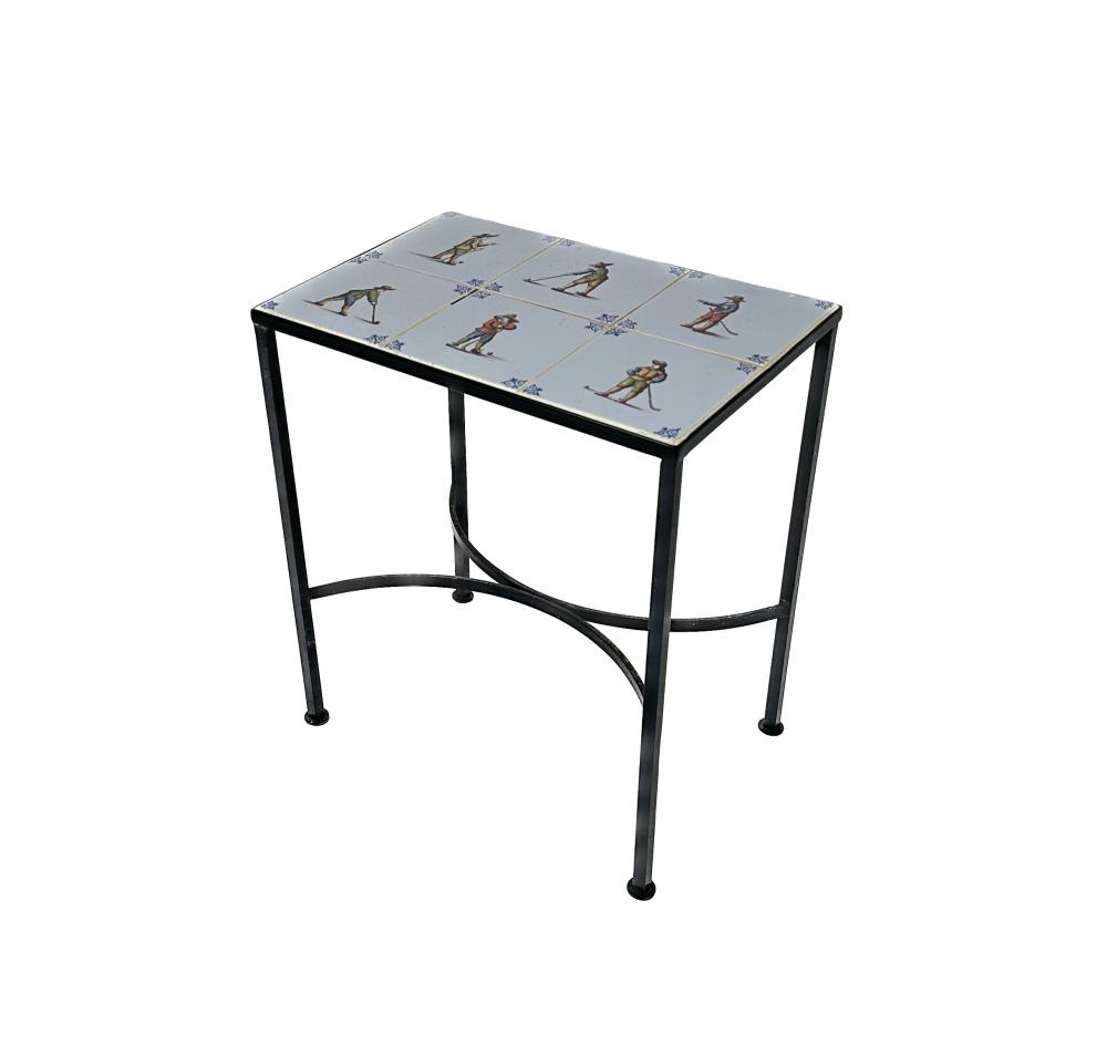 TILE-TOP TABLE 20TH CENTURY HEIGHT