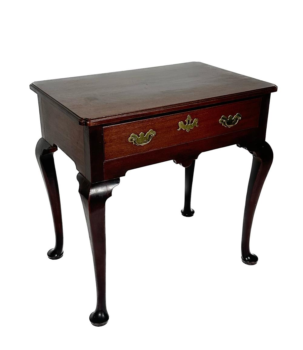 ENGLISH QUEEN ANNE ONE-DRAWER TABLE