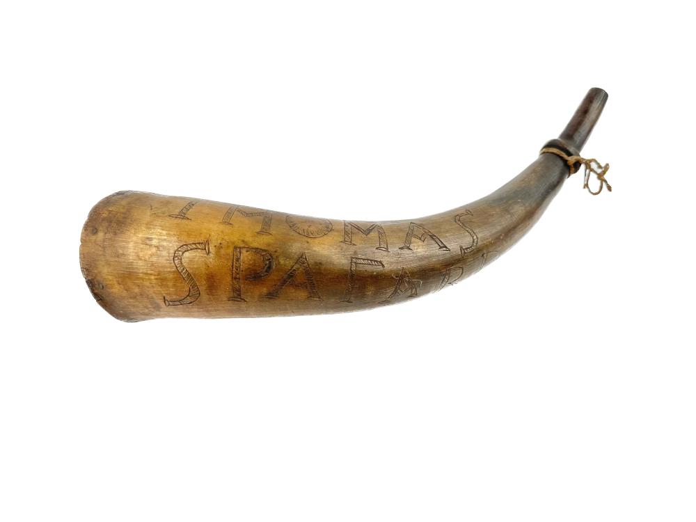 EARLY POWDER HORN 18TH EARLY 19TH 3528cc