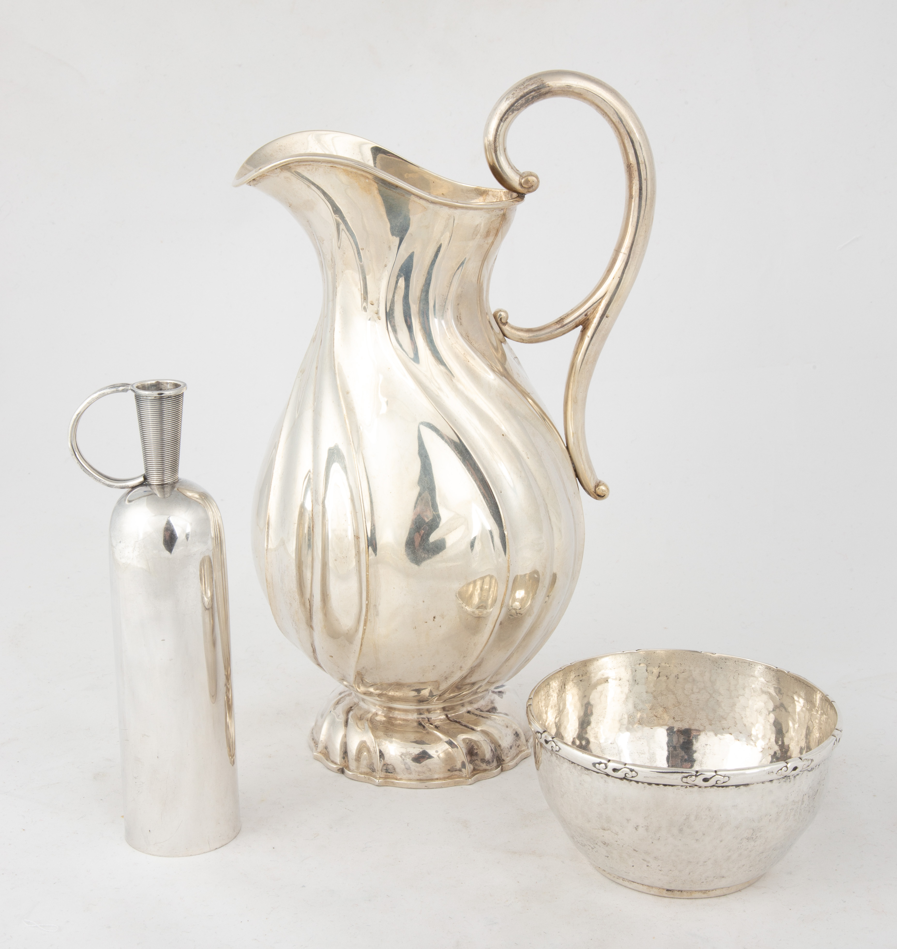 VARIOUS DANISH SILVER ITEMS Including