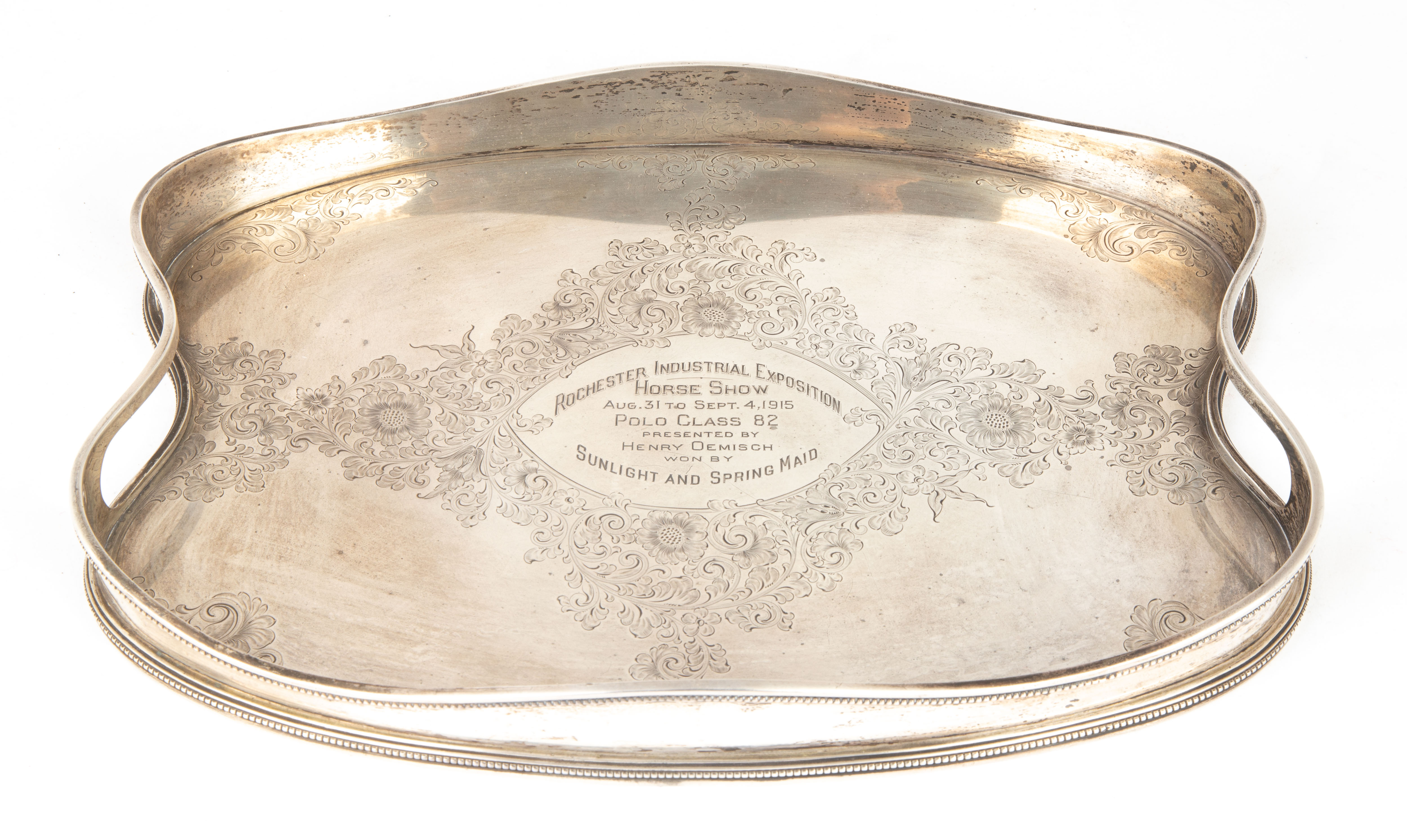 ROCHESTER HORSE SHOW SILVER TRAY 352906