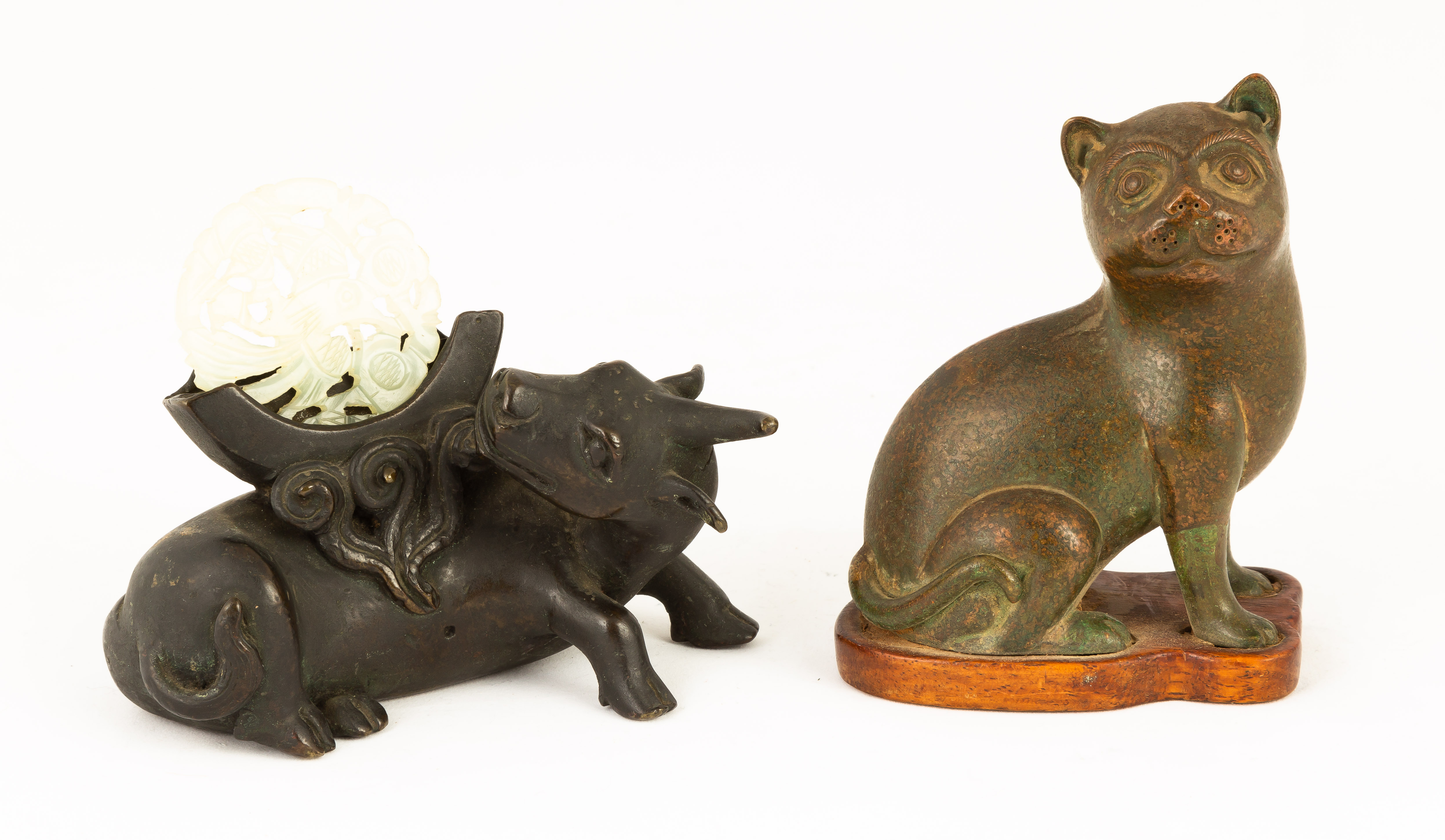 CHINESE BRONZE WATER BUFFALO &