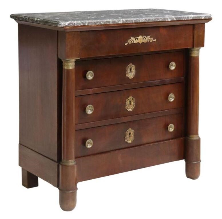 FRENCH EMPIRE STYLE MARBLE TOP 3550a0
