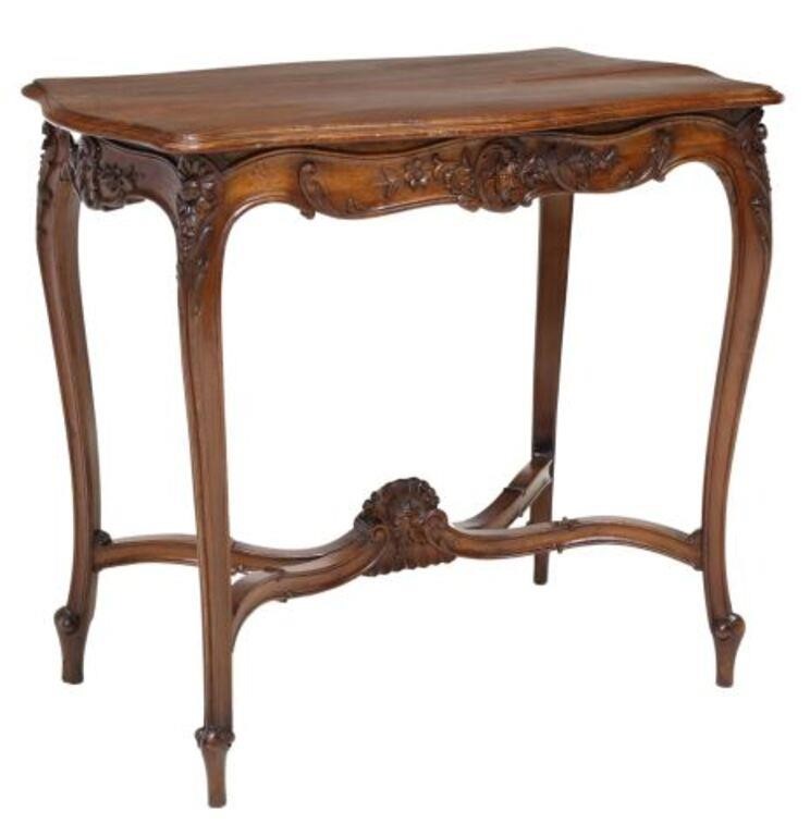 LOUIS XV STYLE CARVED WALNUT SIDE 3550b0