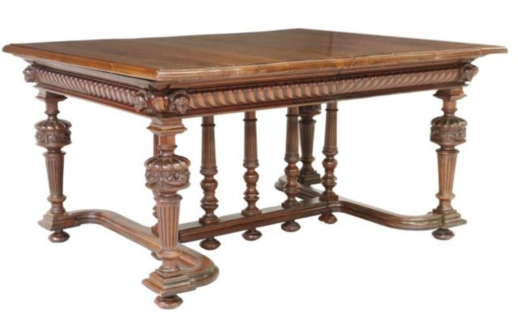 RENAISSANCE REVIVAL CARVED WALNUT 3550bb