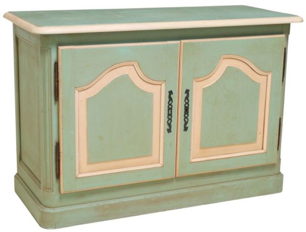 FRENCH LOUIS XV STYLE PAINT DECORATED 3550bd