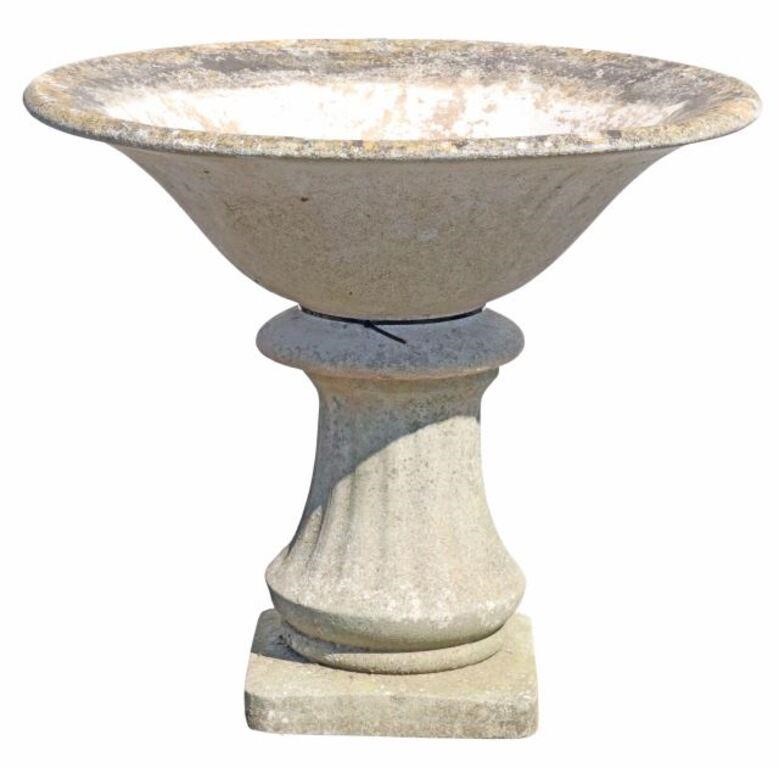 CAST STONE STANDING GARDEN PLANTER  3550db