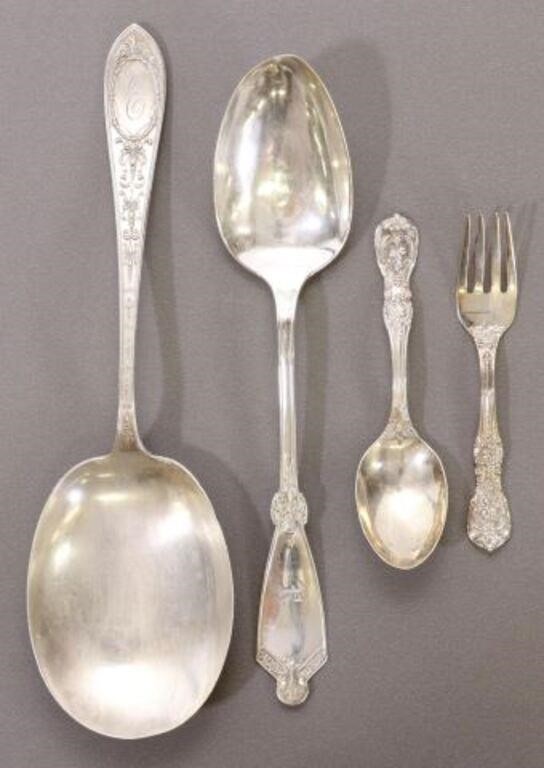  4 AMERICAN STERLING SILVER FLATWARE  3550f2