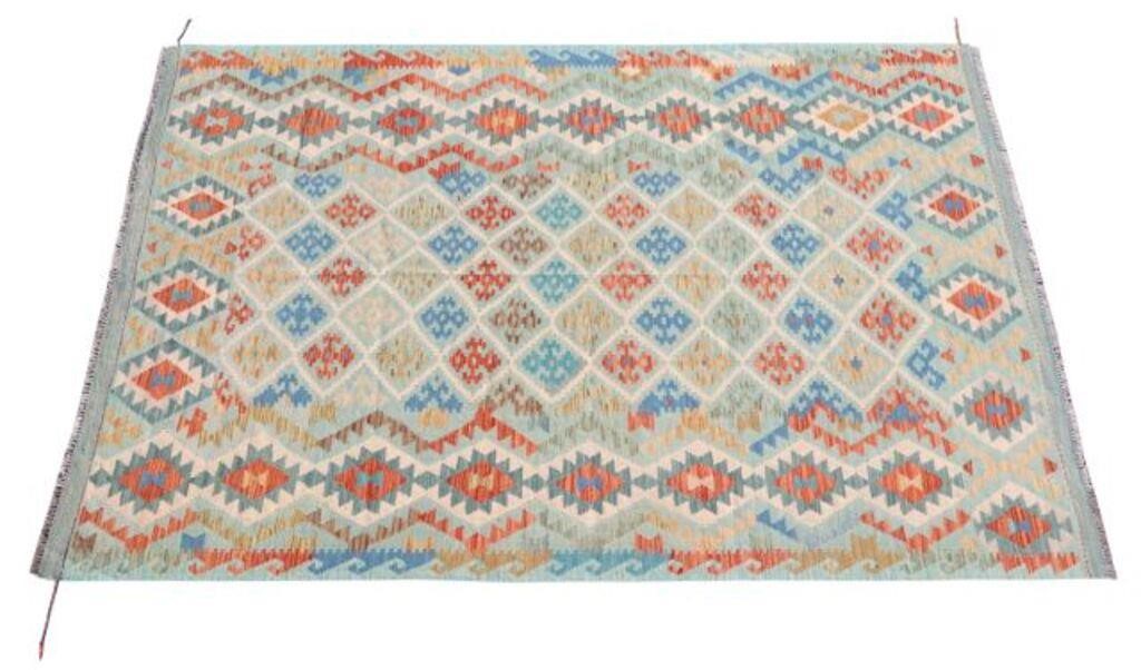 HAND-WOVEN KILIM RUG, PAKISTAN,