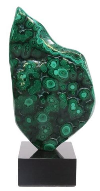 POLISHED MALACHITE SPECIMEN ON