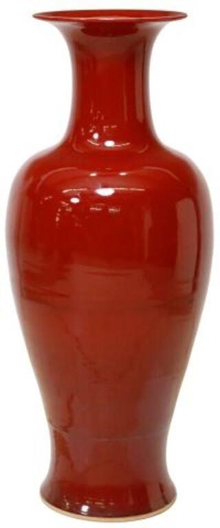 LARGE CHINESE SANG DE BOEUF GLAZED 3551c9