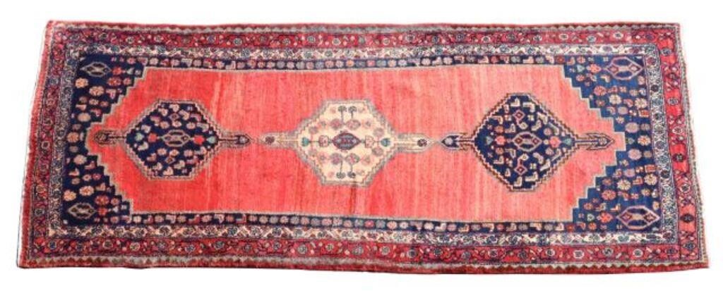 HAND-TIED PERSIAN SERAPI RUNNER,