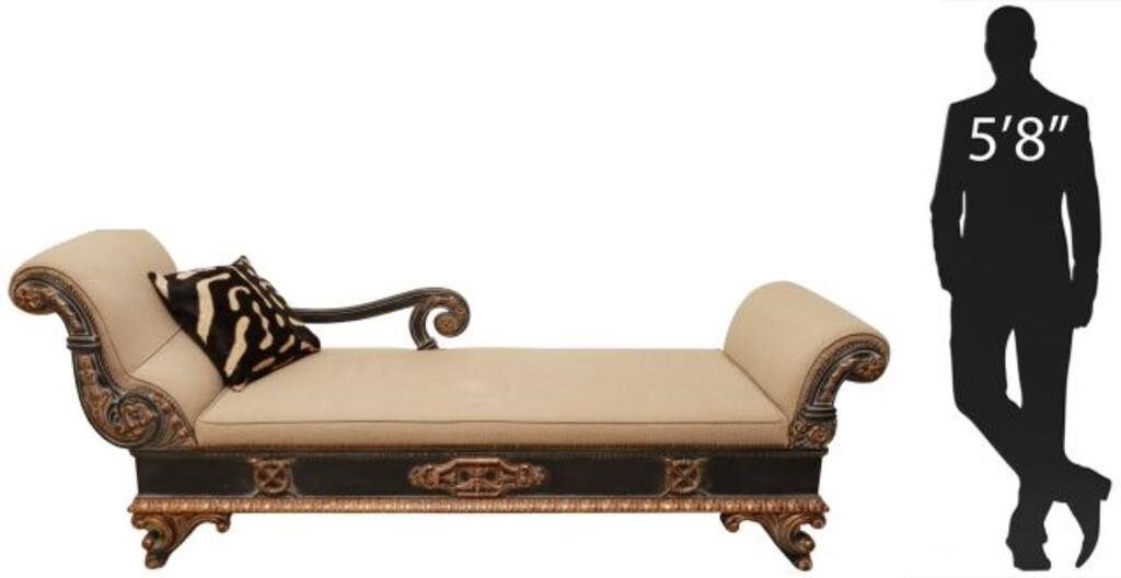 EMPIRE STYLE PARCEL GILT UPHOLSTERED 35539a