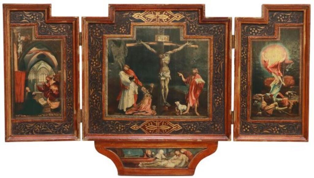 WALL MOUNTED TRIPTYCH AFTER ISENHEIM 3553c2