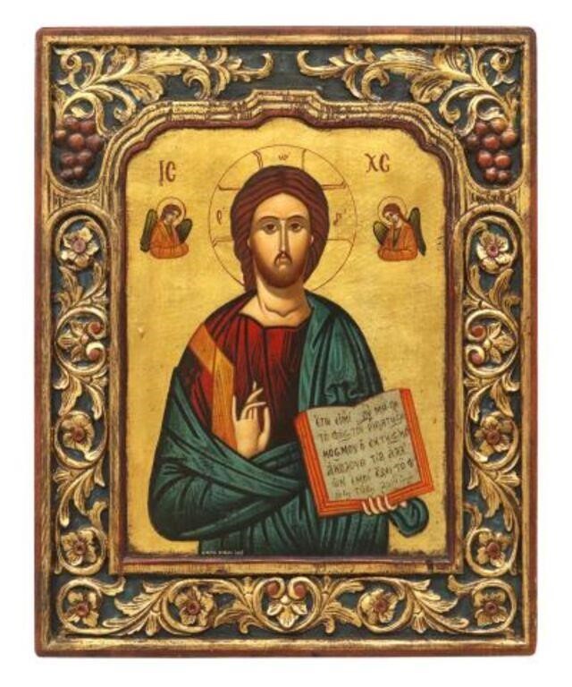 GREEK ORTHODOX ICON CHRIST PANTOCRATORGreek