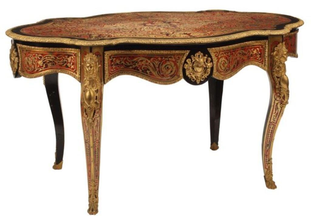ORMOLU MOUNTED BOULLE LIBRARY/
