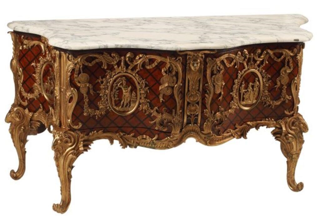 LOUIS XV STYLE ORMOLU MOUNTED COMMODELarge 3553fa