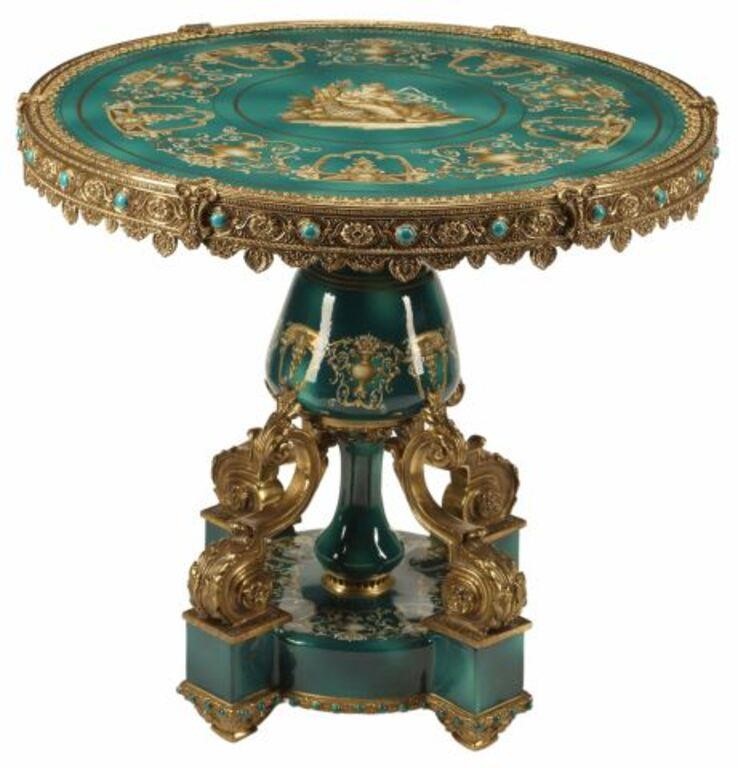 NEOCLASSICAL STYLE ORMOLU & PORCELAIN