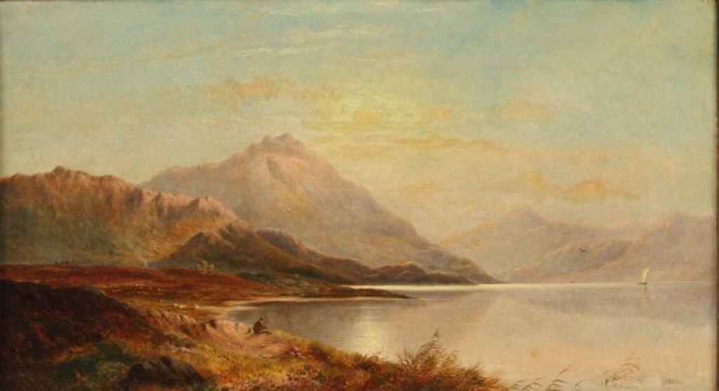 CHARLES LESLIE (1839-1886) LOCH WITH